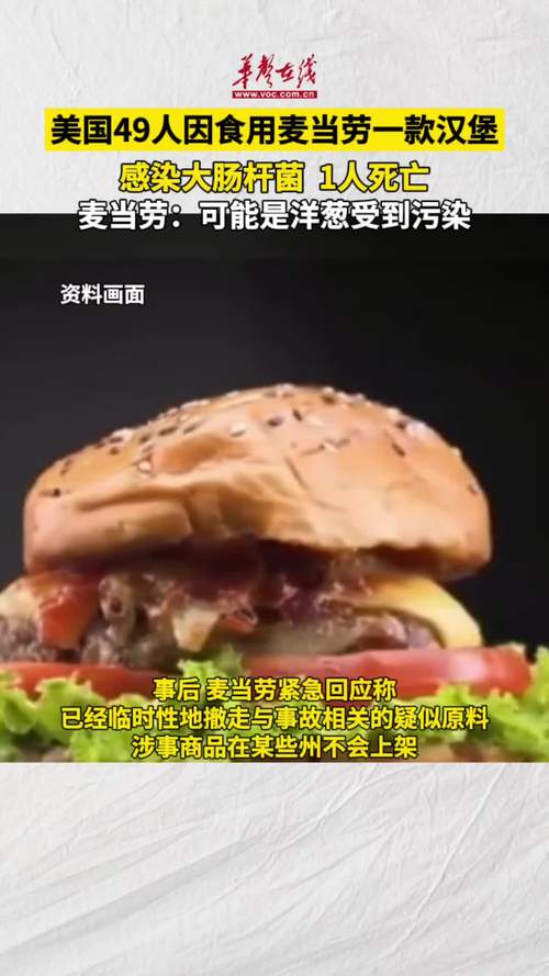 美国麦当劳大肠杆菌污染事件已致超百人染病