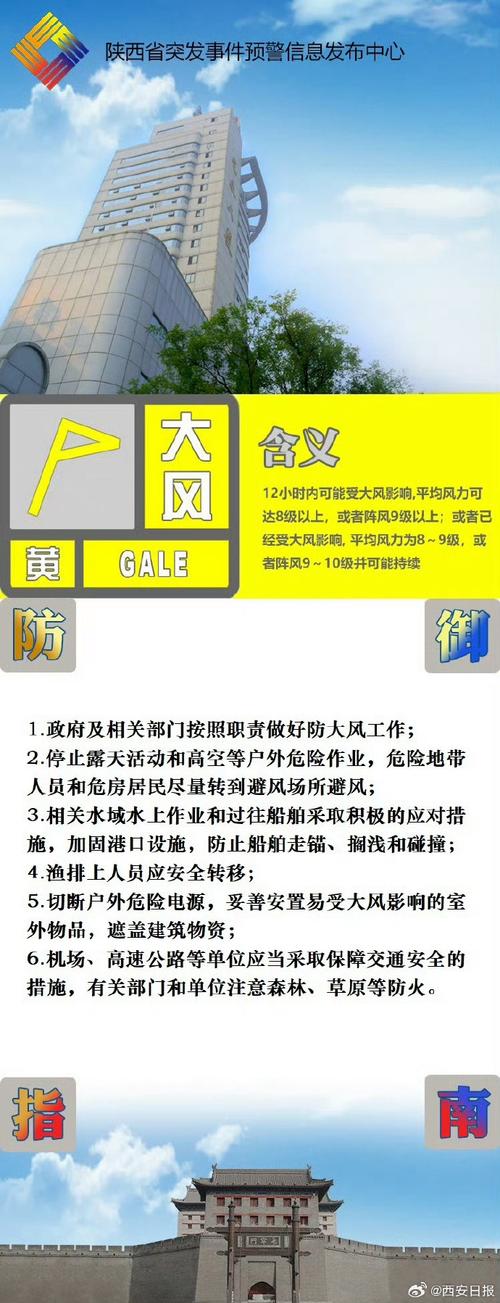 浙江省平阳县发布大风黄色预警