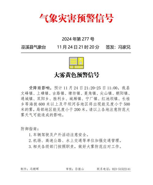 新疆维吾尔自治区昌吉市发布大雾黄色预警_2